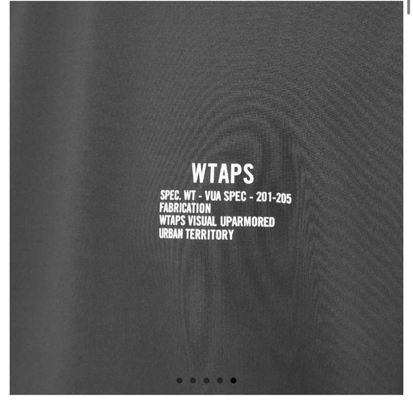 WTAPS Printed Logo Tshirt Black Size 04 US men’s XL - Picture 2 of 3